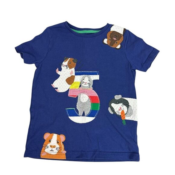 Mini Boden Other - Mini Boden Guinea Pig 5 Appliqué T-Shirt size 5-6